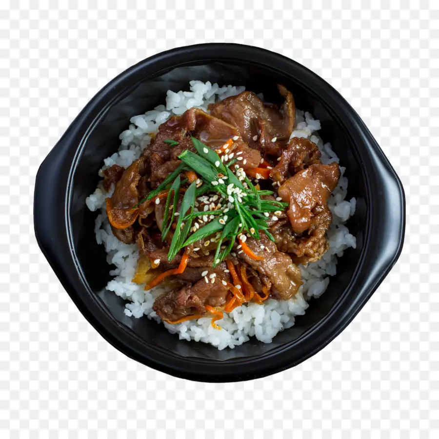 Tazón De Arroz Con Carne，Comida PNG