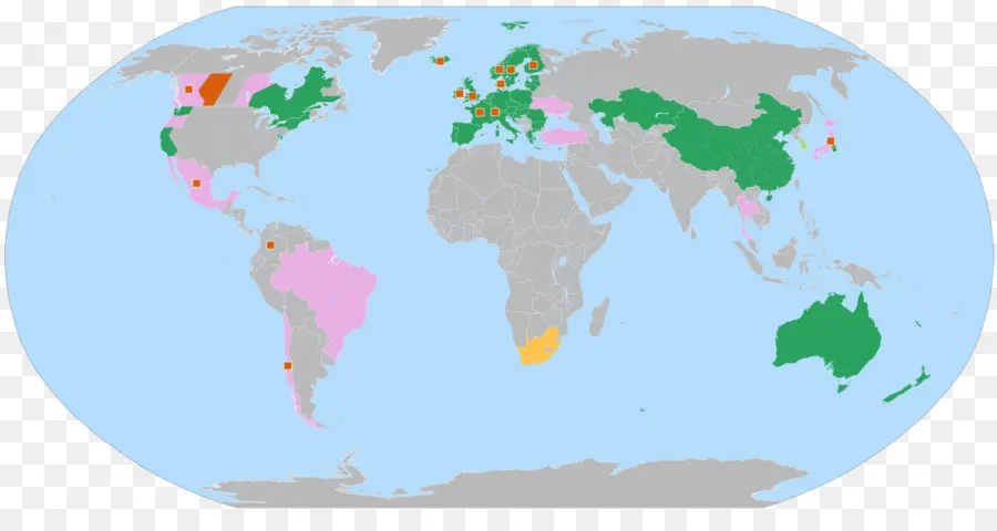 Mapa Mundial，Países PNG