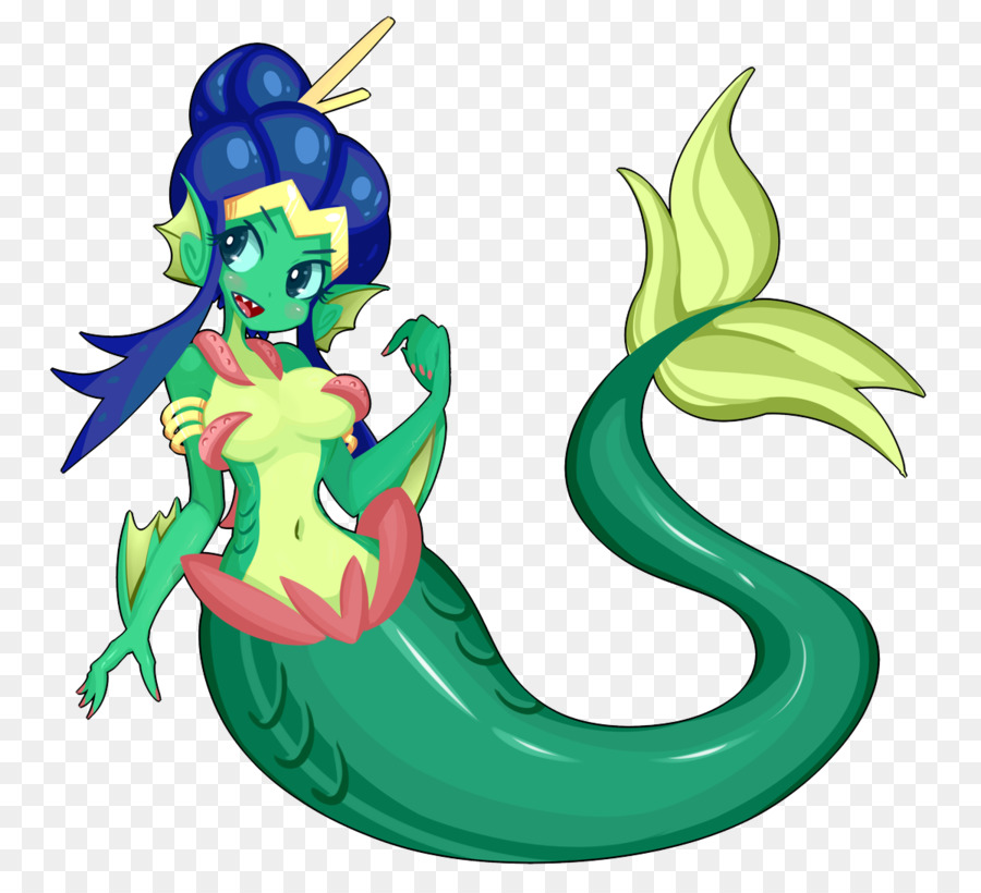 Sirena Verde，Fantasía PNG