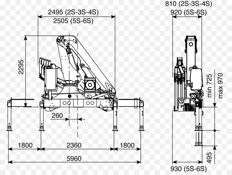 Grua，Dibujo Técnico PNG