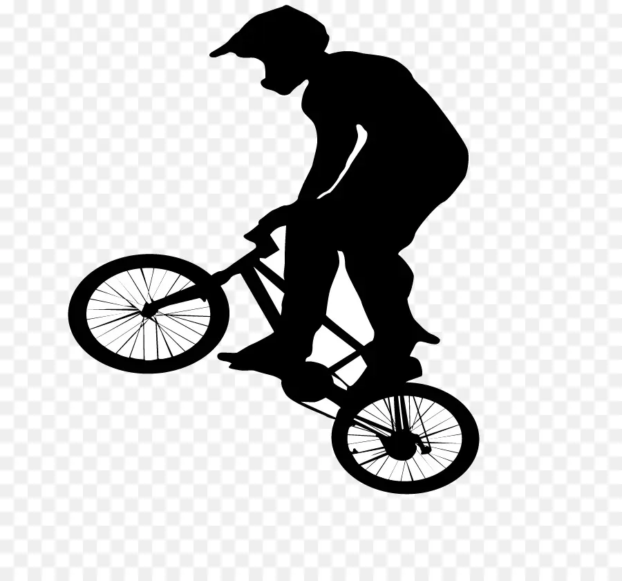 Silueta De Ciclista，Bicicleta PNG