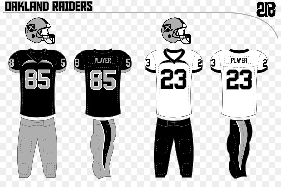 Uniformes De Futbol，Raiders De Oakland PNG