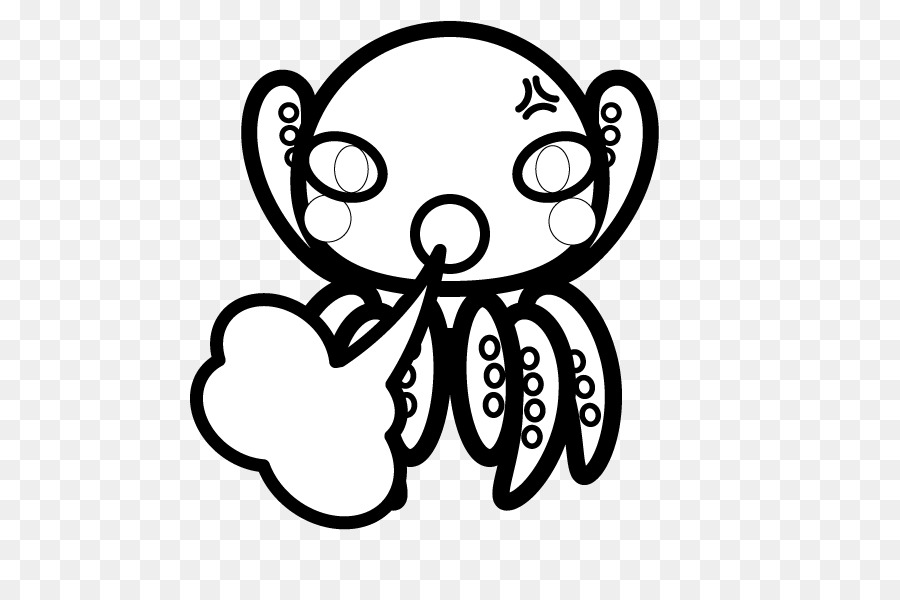 En Blanco Y Negro，Pulpo PNG