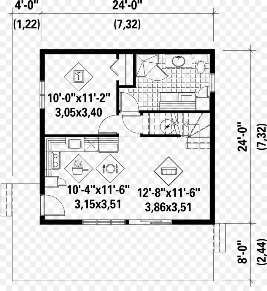 Planta Baja，Plan De Casa PNG