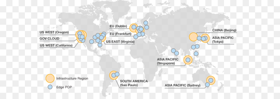 Servicios Web De Amazon，Mapa PNG