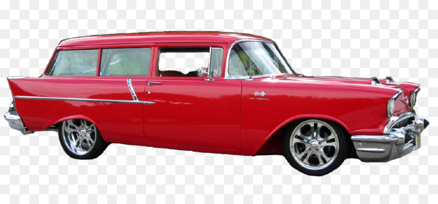 Coche Rojo De época，Clásico PNG