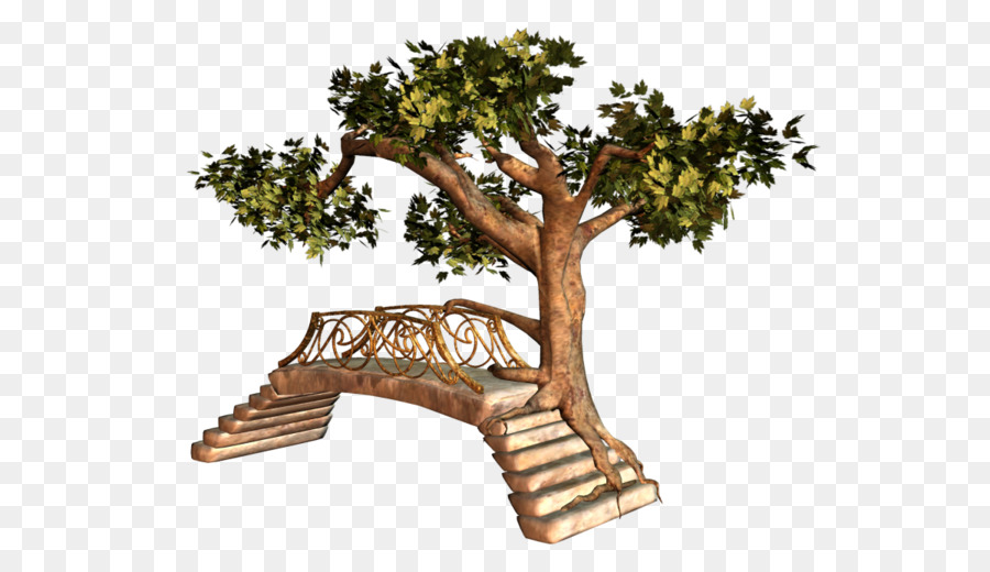 Escaleras，árbol PNG