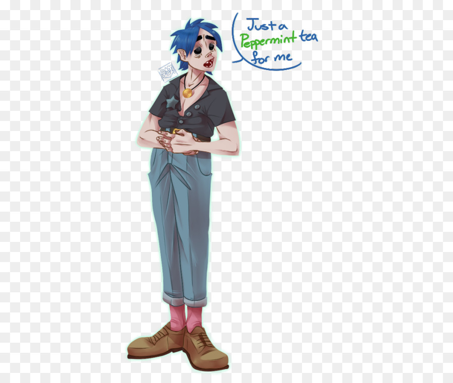 Personaje De Dibujos Animados，Pelo Azul PNG