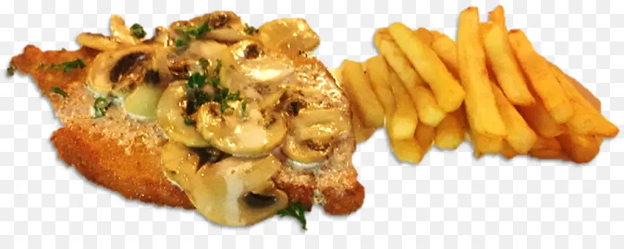 Papas Fritas，Chuleta De Ternera PNG