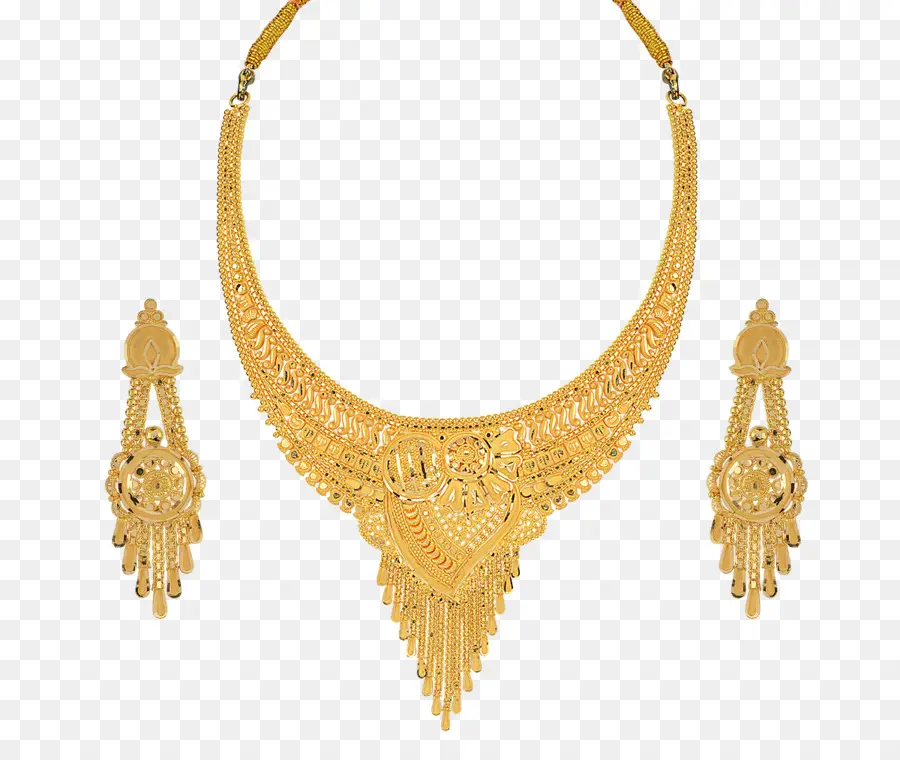 Collar De Oro，Pendientes PNG