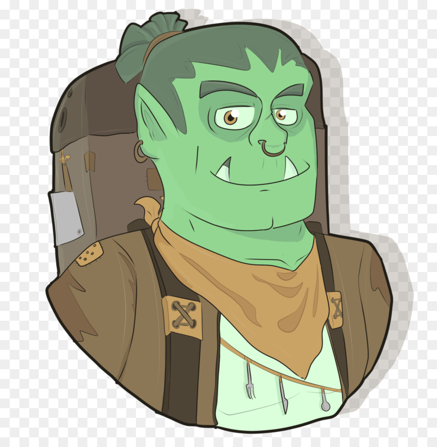 Personaje Orco，Verde PNG