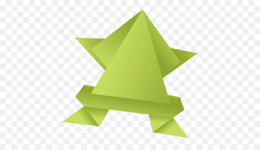 Cinta Verde，Origami PNG