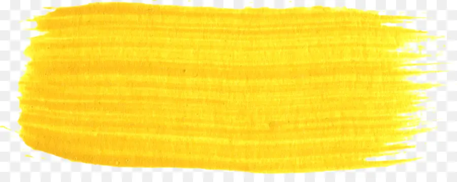 Trazo De Pincel Amarillo，Pintar PNG