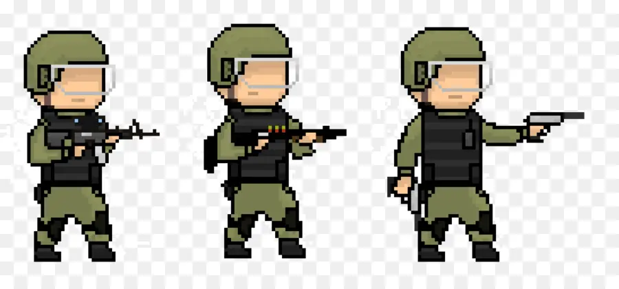 Soldado，Arte De Pixel PNG