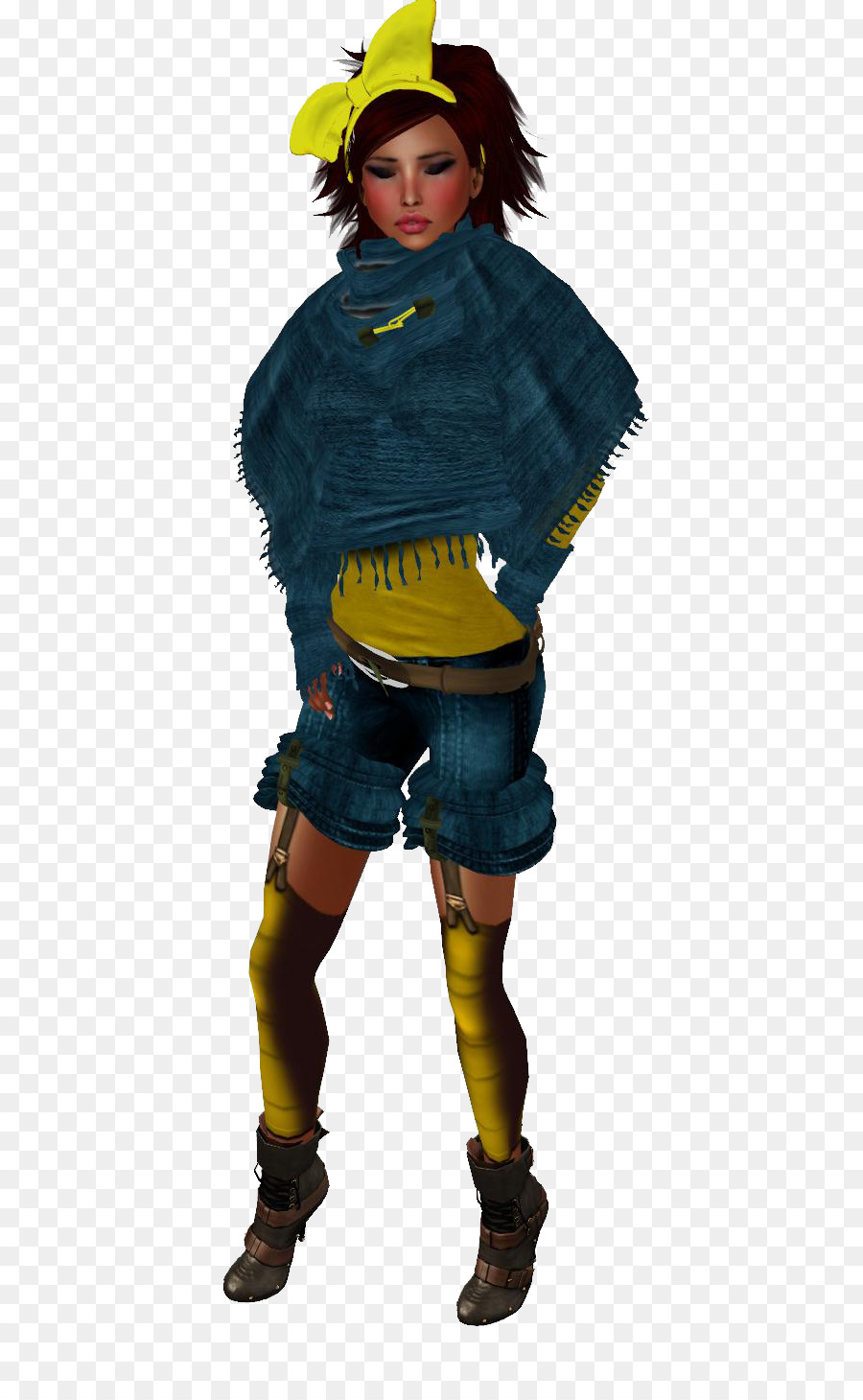 Traje，Amarillo PNG