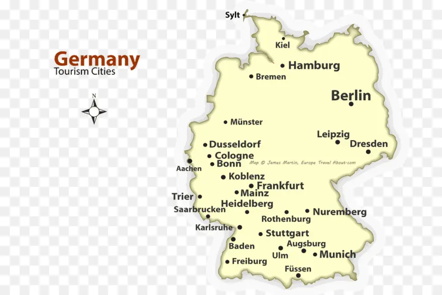 Alemania，Mapa De La Ciudad PNG