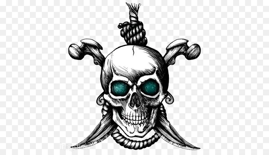 Bandera Pirata，Tatuaje PNG