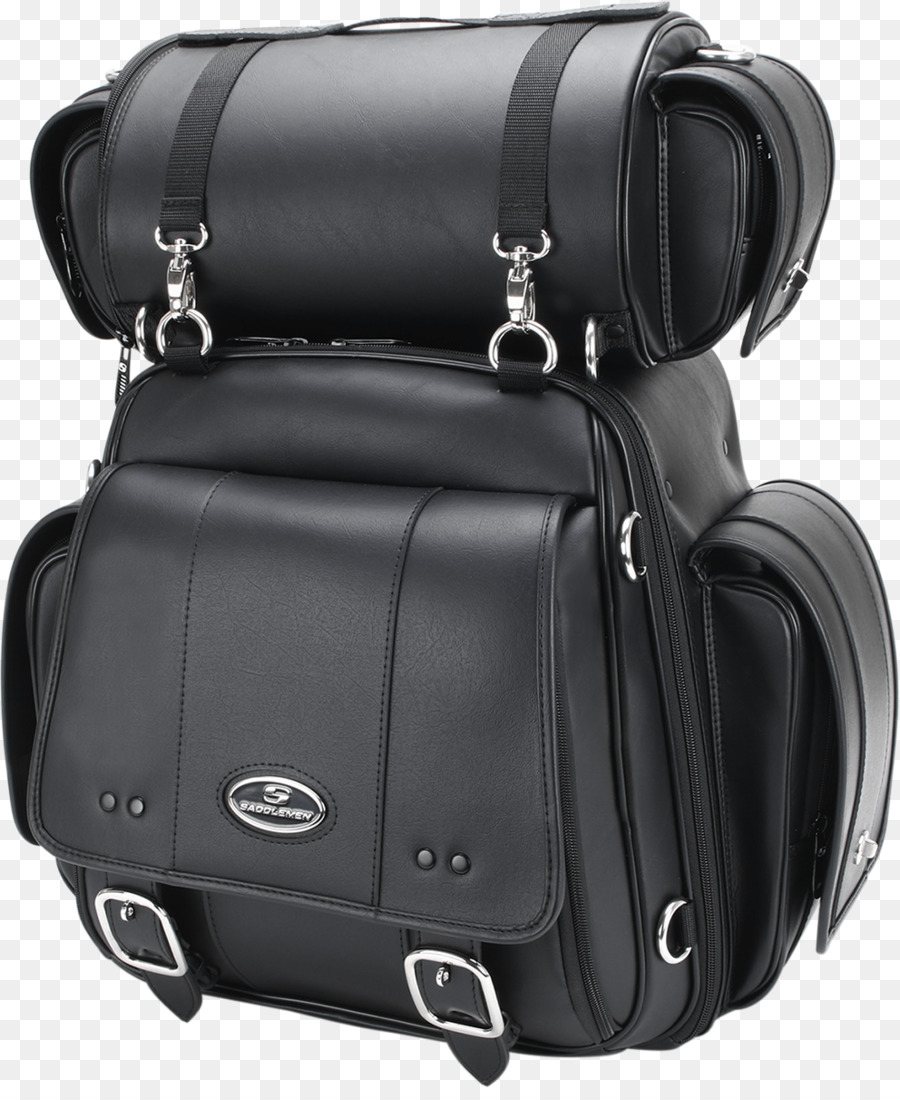 Mochila De Cuero Negro，Mochila PNG