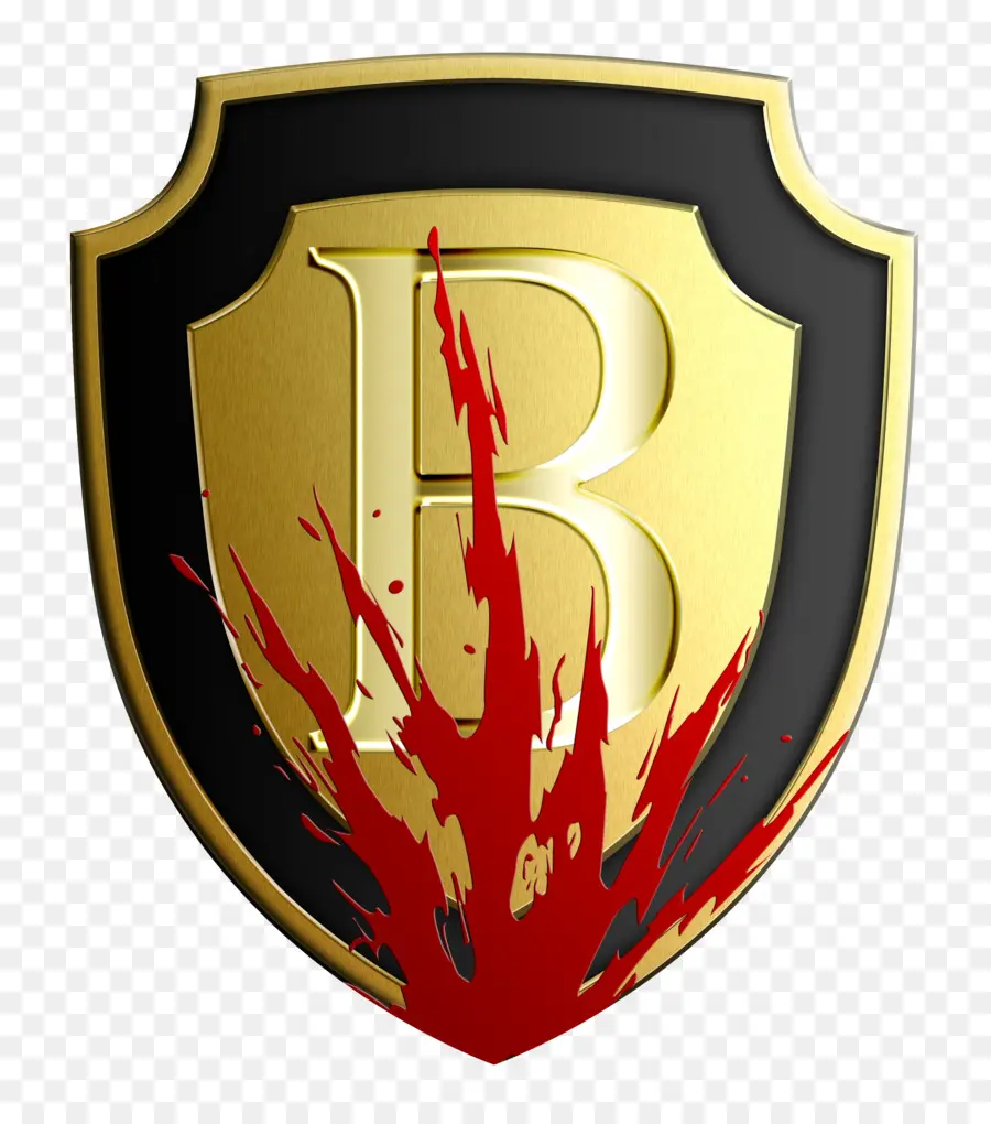 Escudo Con B，Oro PNG