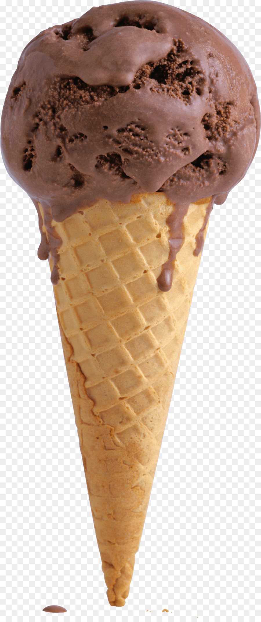 Helado De Chocolate，Cono PNG