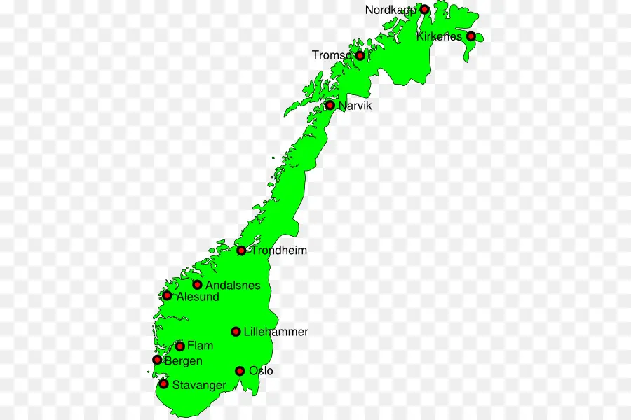 Noruega，Mapa Del Mundo PNG