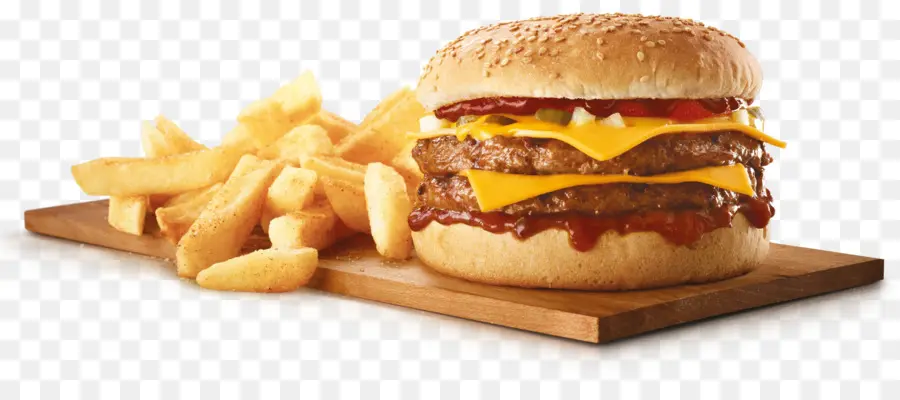 Papas Fritas，Hamburguesa Con Queso PNG