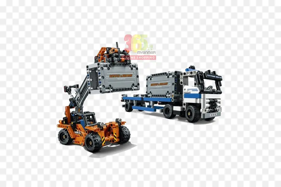 Camión Y Cargador Lego Technic，Construcción PNG