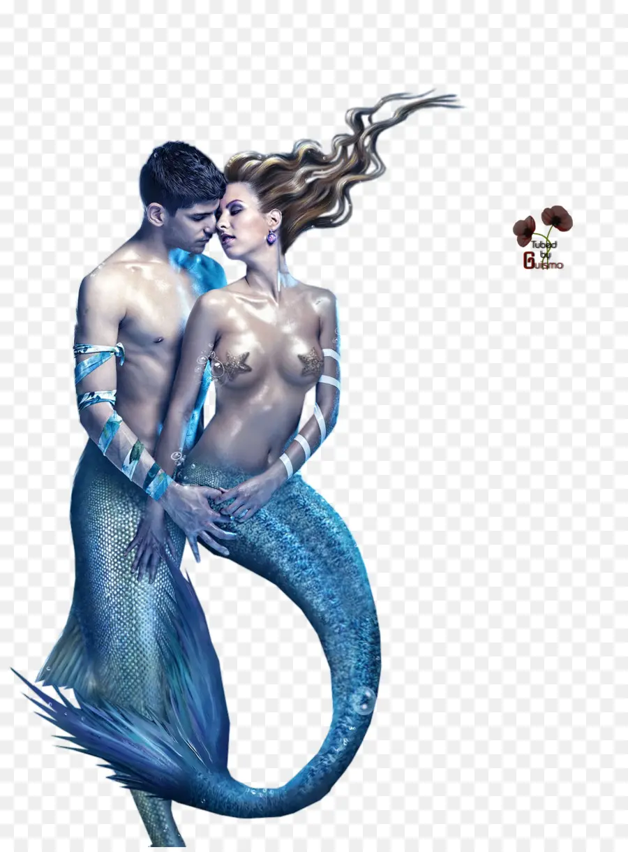 Pareja De Sirenas，Sirenas PNG