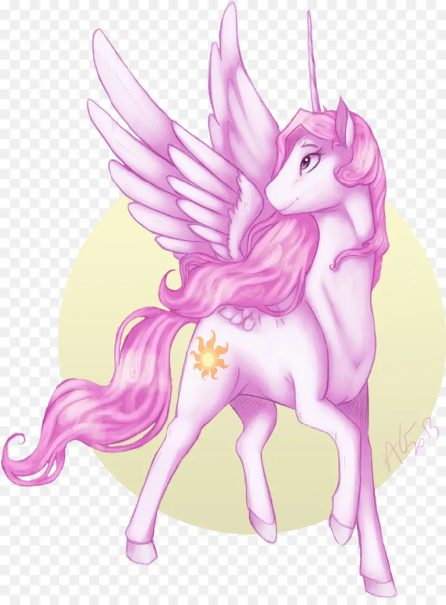 Unicornio Rosa，Alas PNG