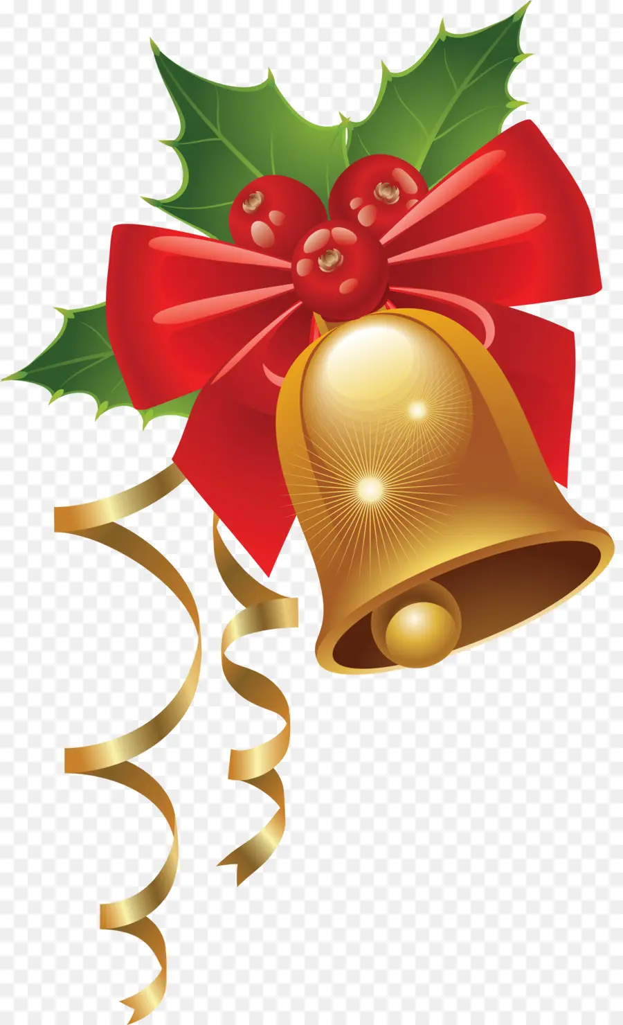 Campana De Navidad，Acebo PNG