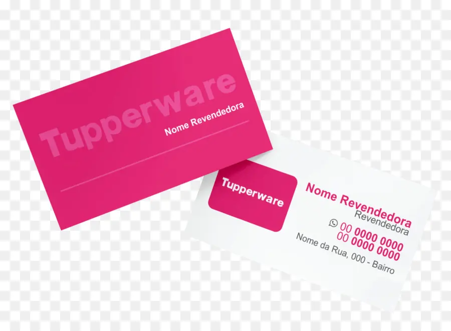 Tarjetas De Presentación Tupperware，Rosa PNG