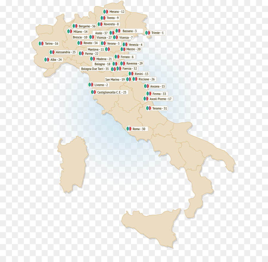 Italia，Mapa PNG