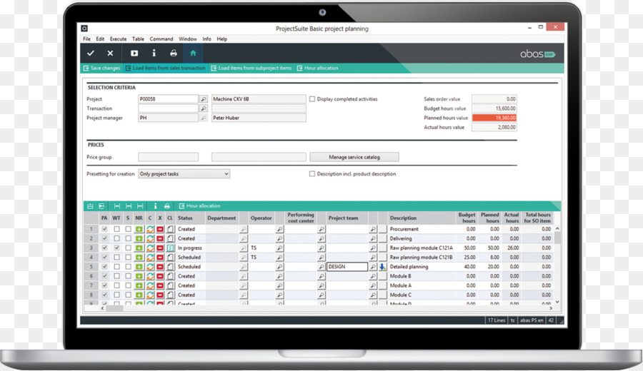 Planificación De Recursos Empresariales，Abas Erp PNG