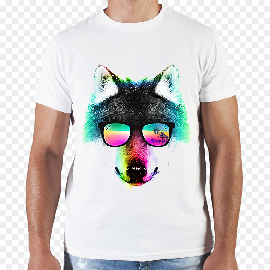 Camiseta，Lobo Gris PNG