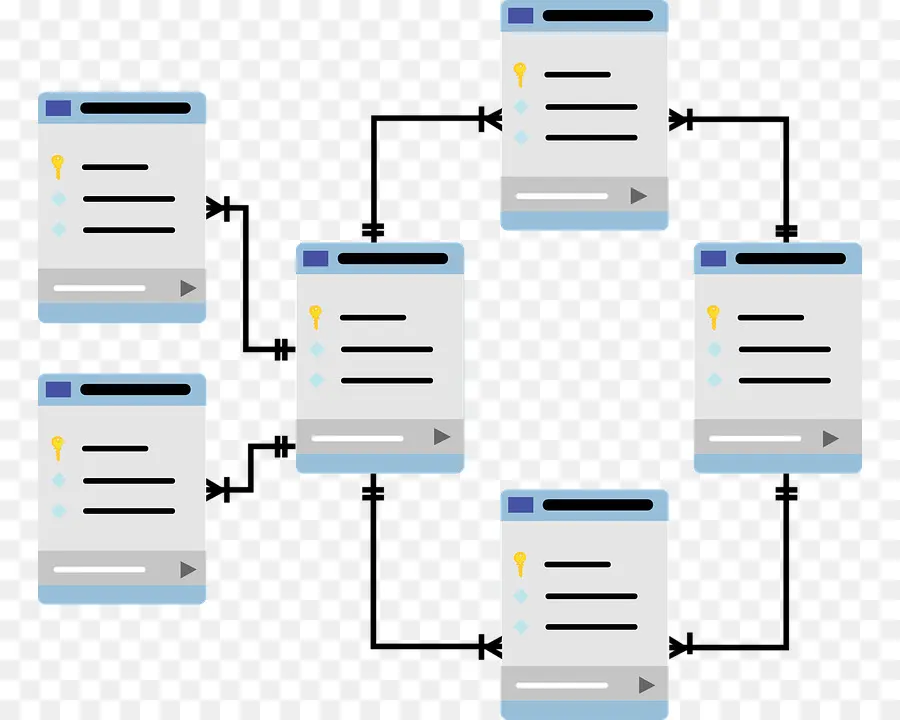 Diagrama De Base De Datos，Mesas PNG