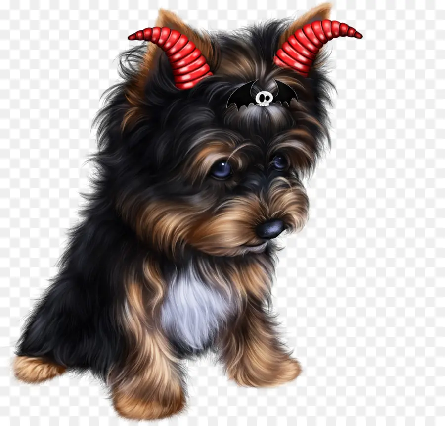 Lindo Perro Con Cuernos，Mascota PNG