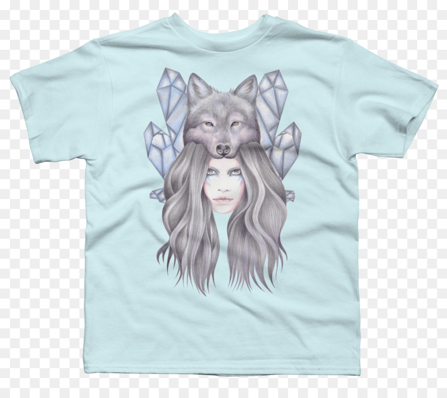 Camiseta，Lobo Gris PNG