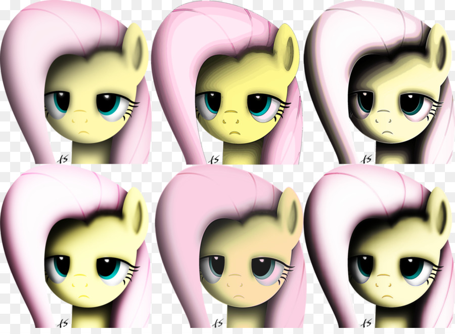 Pony Amarillo Con Pelo Rosa，Dibujos Animados PNG