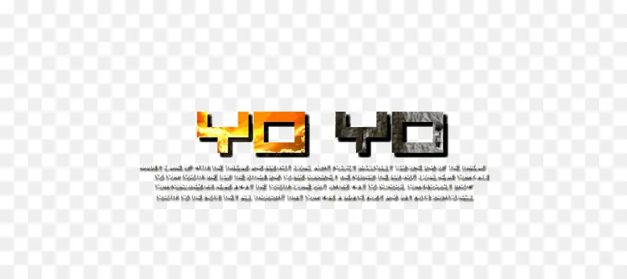 Yo Yo Texto，Tipografía PNG