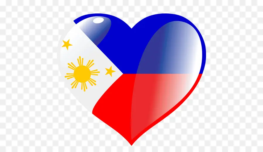 Corazón De La Bandera De Filipinas，Corazón PNG