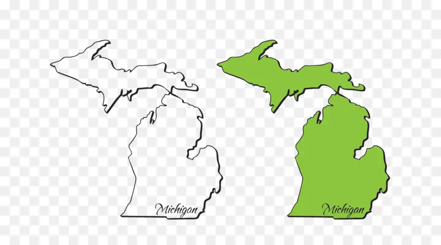 Michigan，Mapa PNG