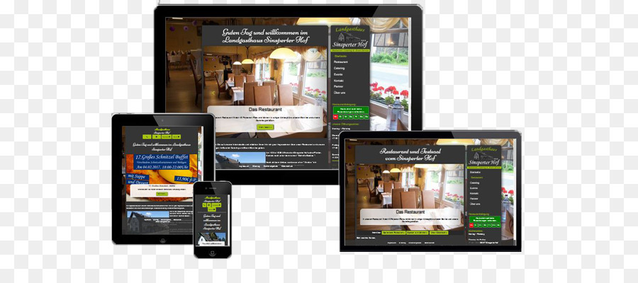 Restaurante，El Diseño Web Responsivo PNG