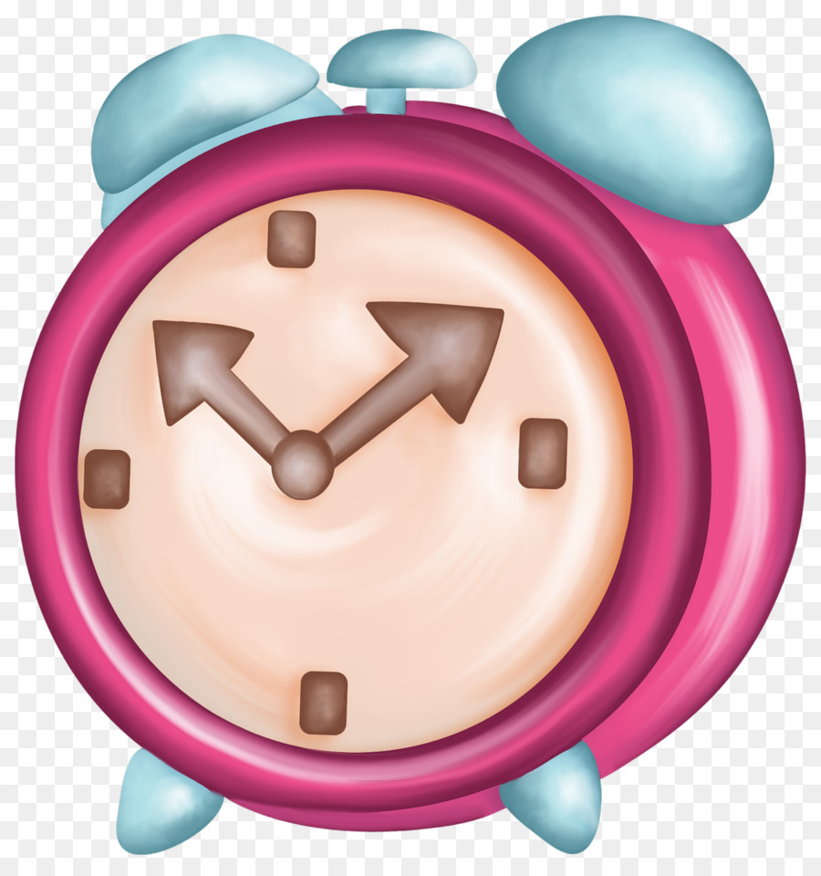 Reloj Despertador Rosa，Tiempo PNG