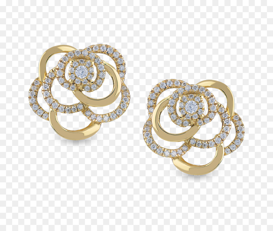 Pendientes De Oro，Diamantes PNG