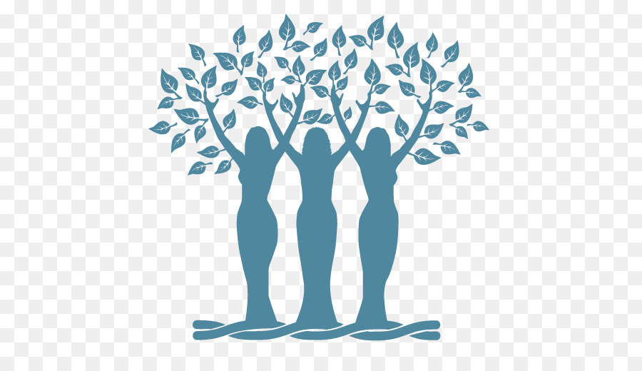 Mujeres Arbol，Azul PNG