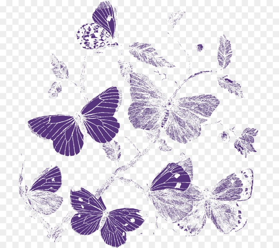 Mariposa Monarca，Mariposas Con Pincel PNG