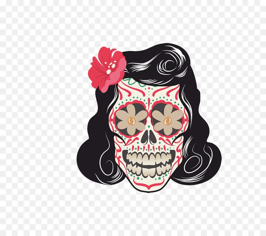 Calavera De Azúcar，Cráneo PNG