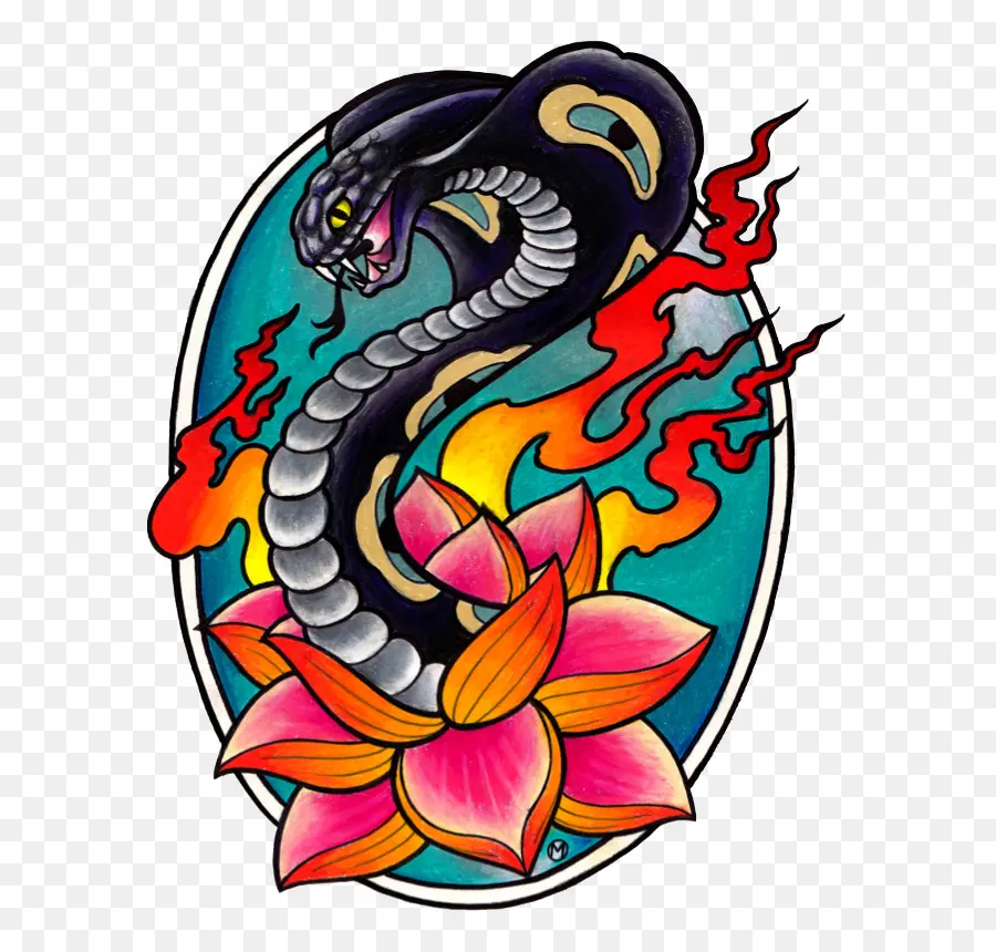 Serpiente，Estudio De Tatuaje De Cobra Negro PNG