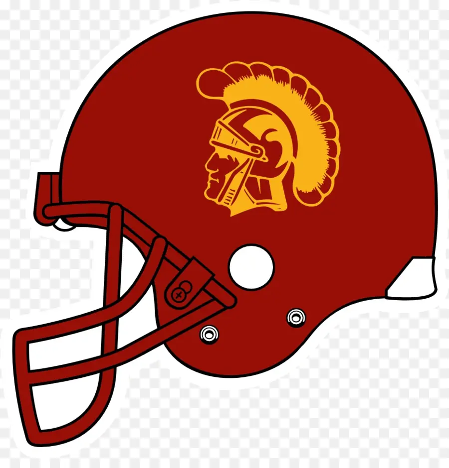 Helmets De Fútbol Americano，Fútbol De Los Troyanos De La Usc PNG