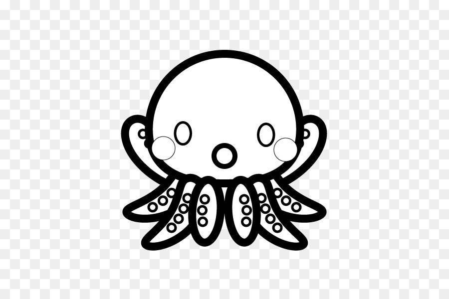 En Blanco Y Negro，Pulpo PNG